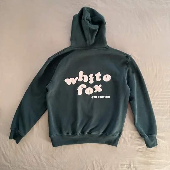 White Fox 4th Edition Oversized Hoodie in Clover Green (Rare) - Picture 3 of 7
